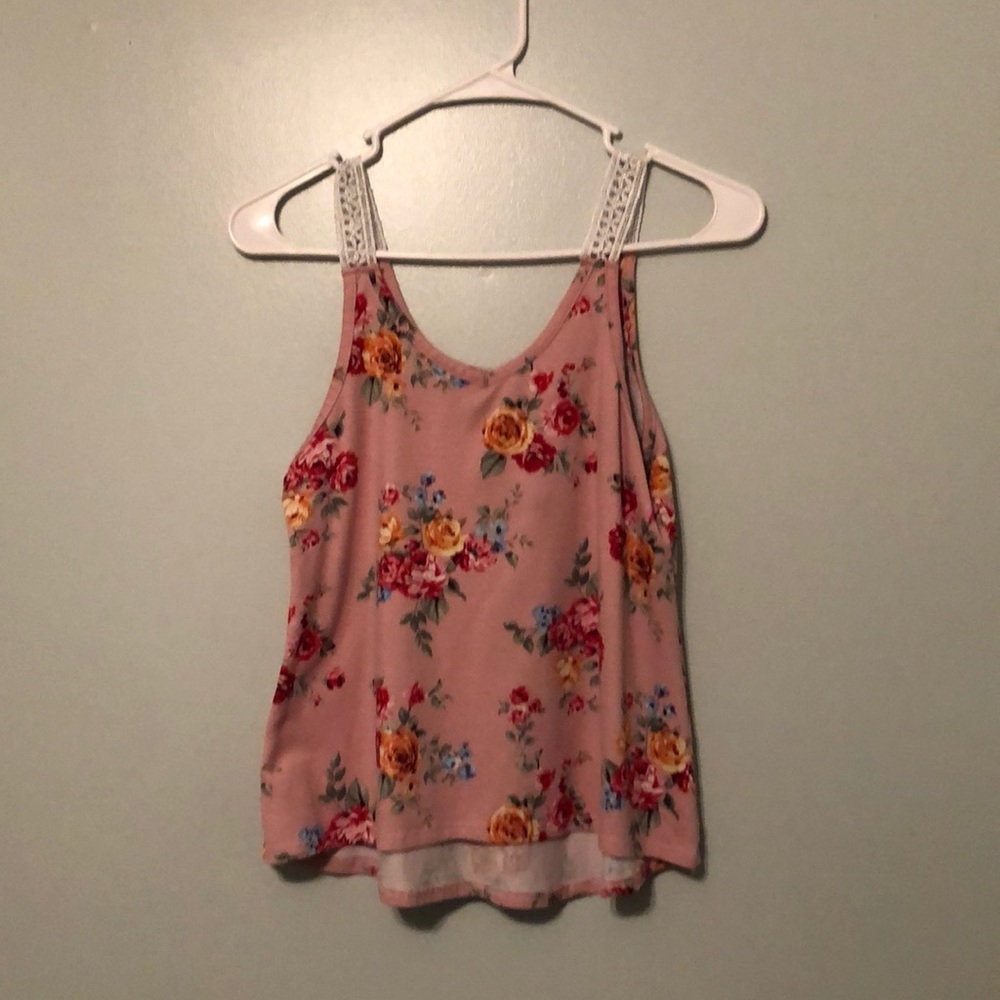 A flower tank top